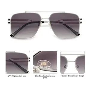 Accessories | New Gray Square Metal Frame Sunglasses Vintage  display picture 2
